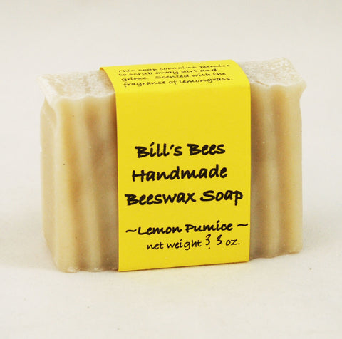 Lemon Pumice Handmade Beeswax Soap Bar