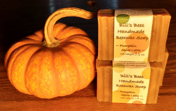 It's Autumn - Time for Bill's Bees Pumpkin Spice Latte Handmade Beeswax Soap