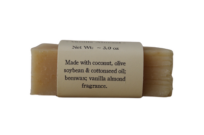 Vanilla Almond Oatmeal Handmade Beeswax Soap Bar