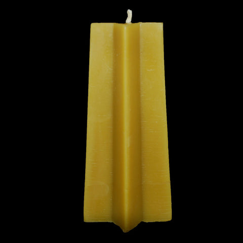 Bill's Bees 100% Pure Beeswax Tapered 6 Pointed Star 6" Pillars