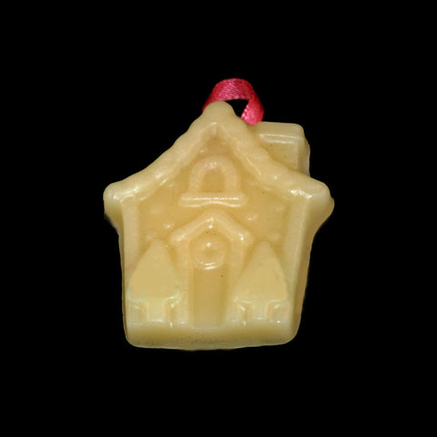 Beeswax Ornament - Hanging Gingerbread House