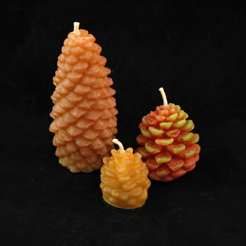 Beeswax Candles - Pine Cone Forest